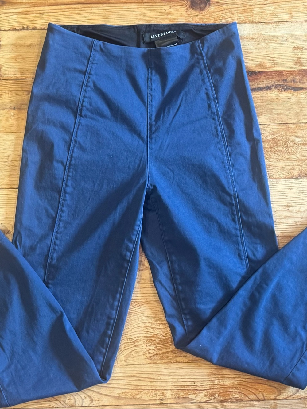 Liverpool Women's Deep Blue High-Rise Slim Pants